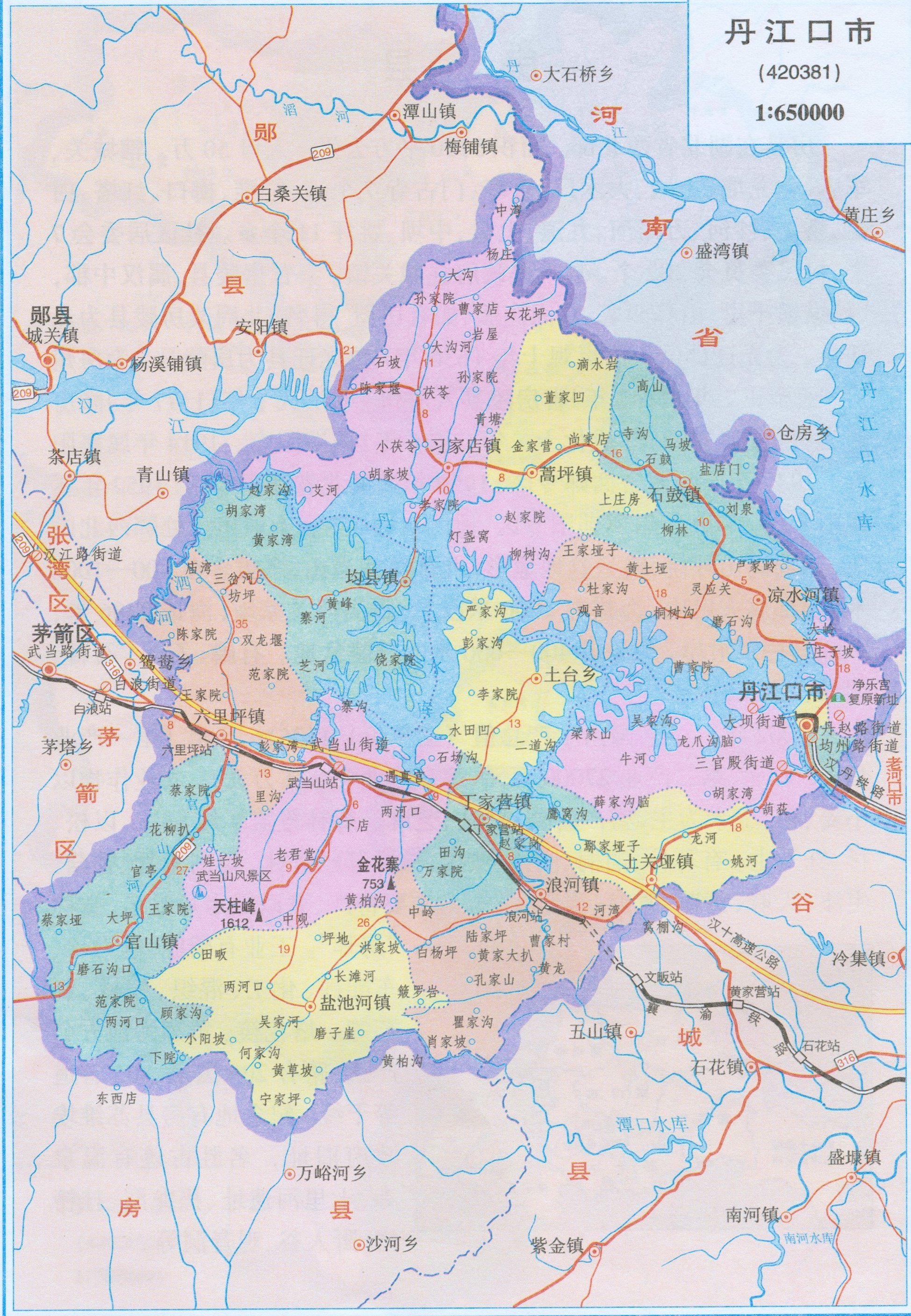 丹江口市地图.